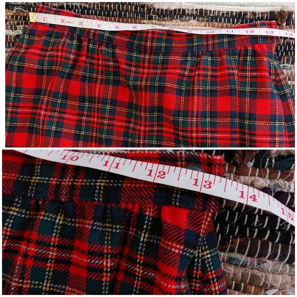 Pendleton Prince Charles Tartan Plaid 100% Virgin Wool Red Pencil Skirt Petite 8 - Picture 11 of 12